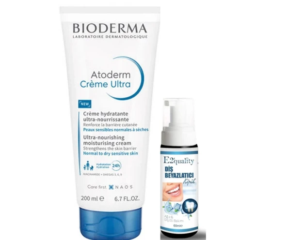 Bioderma Atoderm Krem Ultra 200 ml- Diş Beyazlatıcı Köpük Hediye ürün görseli 1
