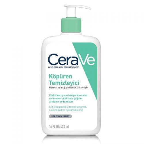CeraVe Köpüren Temizleyici Normal & Yağlı ve Hassas Ciltler Yüz Vücut 473ml ürün görseli 1