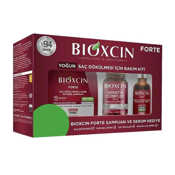 Bioxin Forte Yoğun Saç Dökülmesi İçin Bakım Kiti - Diş Beyazlatıcı Köpük Hediye ürün görseli 1