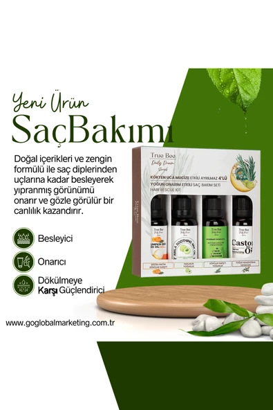 Güçlü Mucizevi Saç Bakım Yağı Seti | Saç ve Cilt İçin Besleyici Bakım Yağı | Anneler Günü Özel Hediye Seçeneği ürün görseli 1