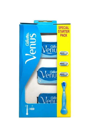 Venüs Smooth Kadın Tıraş Makinesi + 3 Yedek Tıraş Bıçağı ürün görseli 1