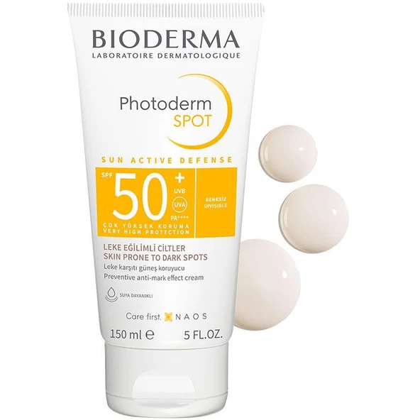 Bioderma Photoderm Spot SPF 50+ Leke Karşıtı Güneş Kremi 150 m - Diş Beyazlatıcı Köpük Hediye ürün görseli 1