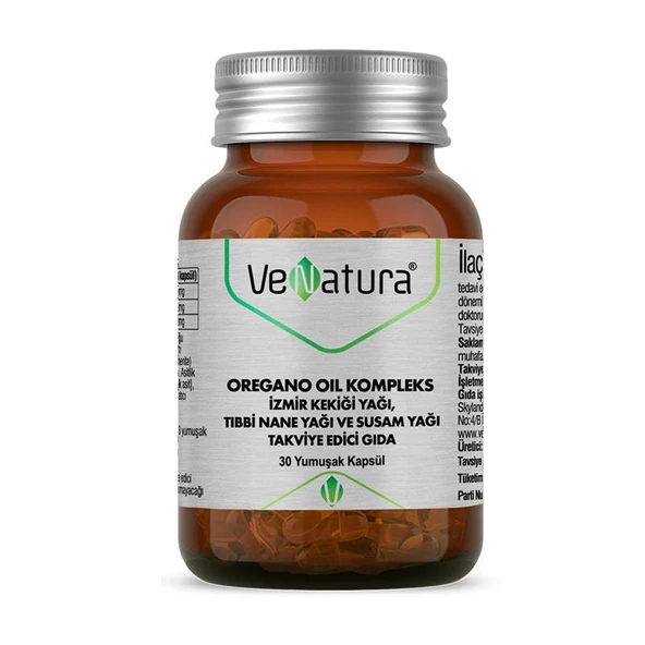 VeNatura Oregano Oil Kompleks İzmir Kekiği Yağı 30 Yumuşak Kapsül ürün görseli 1