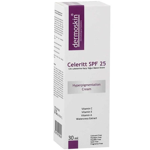 Dermoskin Celeritt SPF 25 Leke Karşıtı Bakım Kremi 30 ml ürün görseli 1