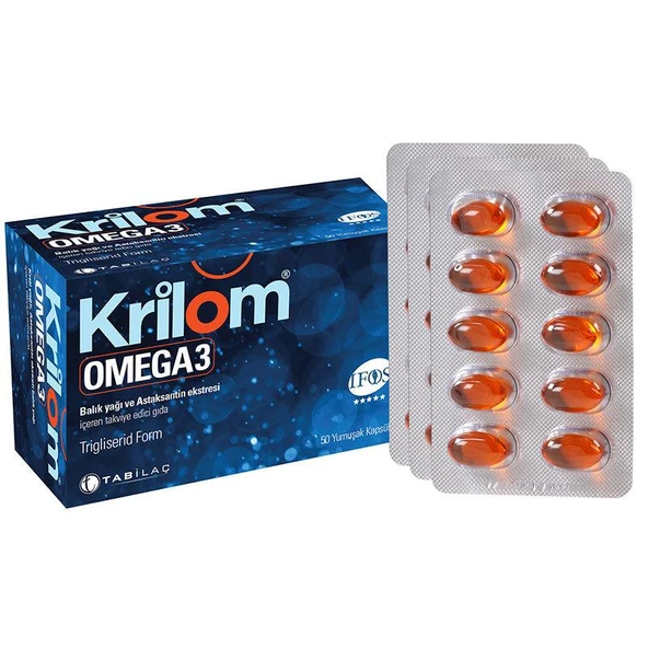 Krilom Omega 3 Yumuşak Kapsül 100 Kapsül ürün görseli 1