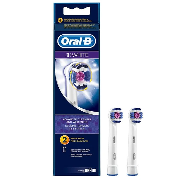 Oral-b White Diş Fırçası Yedek Başlığı 2 Adet ürün görseli 1