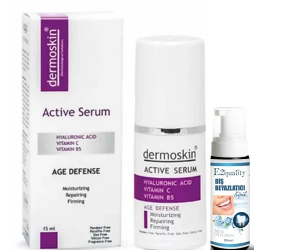 Dermoskin Age Defense Active Serum 15 ml - Diş Beyazlatıcı Köpük Hediye ürün görseli 1