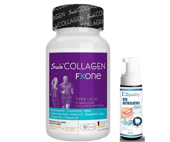 Suda Collagen FX One 60 Tablet- Diş Beyazlatıcı Köpük Hediye ürün görseli 1