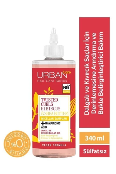 Keyonline Care Mustore Twisted Curls Hibiscus & Shea Butter Micellar Şampuan* ürün görseli 1