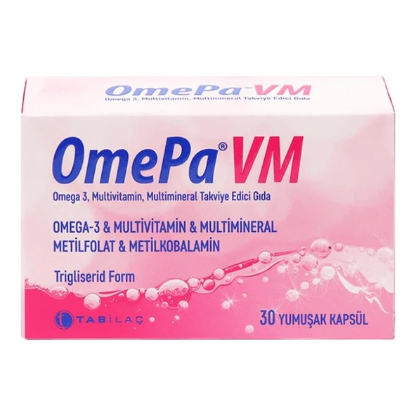 OmePa VM Takviye Edici Gıda 30 Yumuşak Kapsül ürün görseli 1