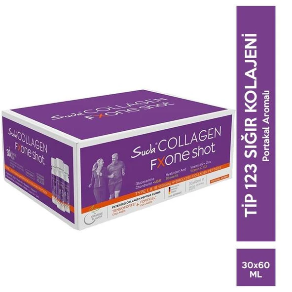 Suda Collagen Fxone Shot Orange 60 ml x 30 Shot ürün görseli 1