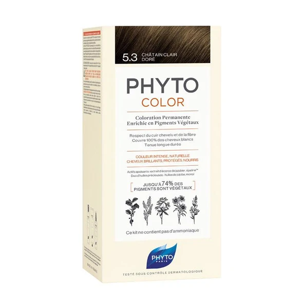 Phyto Phytocolor Bitkisel Saç Boyası - 5.3 - Açık Kestane Dore ürün görseli 1
