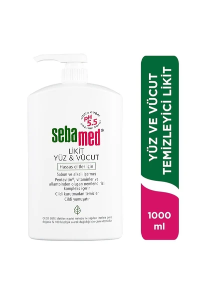Likit Yüz & Vücut Temizleme Jeli 1000 ml ürün görseli 1