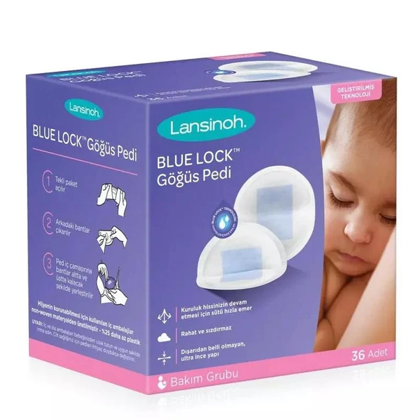 Lansinoh Blue Lock Göğüs Pedi 36 Adet ürün görseli 1