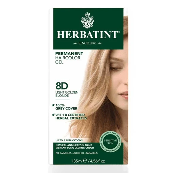 Herbatint Bitkisel Saç Boyası 8D Blond Clair Dore ürün görseli 1