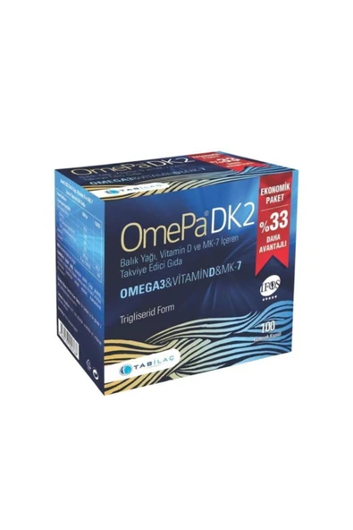 Dk2 Omega 3 Vitamin D Ve Mk-7 100 Kapsül ürün görseli 1