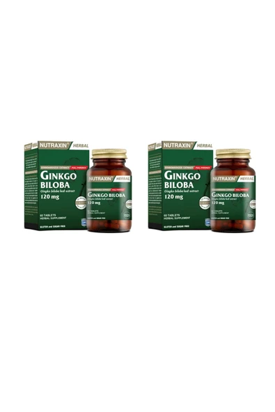 Nutraxin Ginkgo Biloba 60 Tablet X2 Adet ürün görseli 1