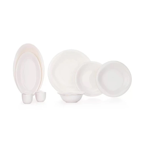 Schafer Superfine Bone Elixir Yemek Takımı 56 Parça-Gold - Resim 3