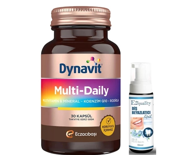 Eczacıbaşı Dynavit Multi Daily 30 Kapsül- Diş Beyazlatıcı Köpük Hediye ürün görseli 1