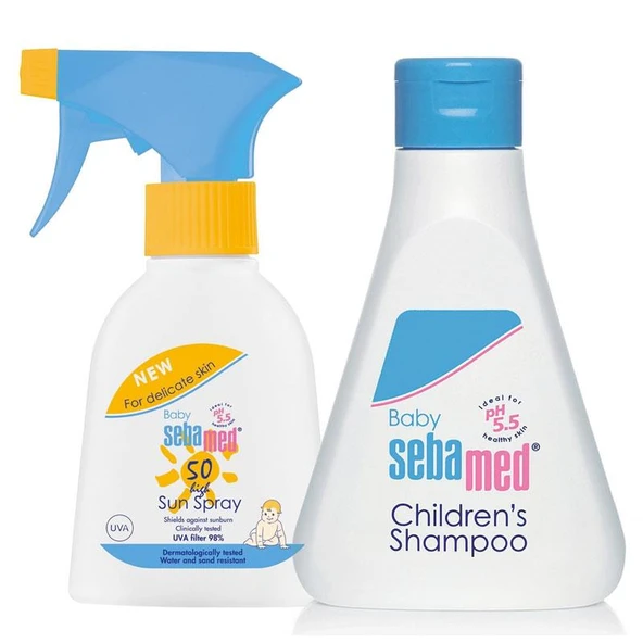 Sebamed Çocuk Yaz Seti - Sebamed Baby Sun Sprey 50Spf 200ml - Sebamed Baby Şampuan 150 ml ürün görseli 1
