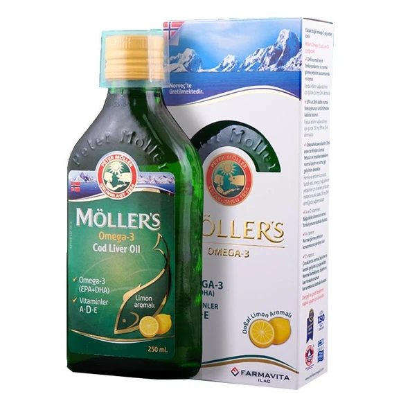 Möllers Omega 3 Limonlu 250 ml ürün görseli 1