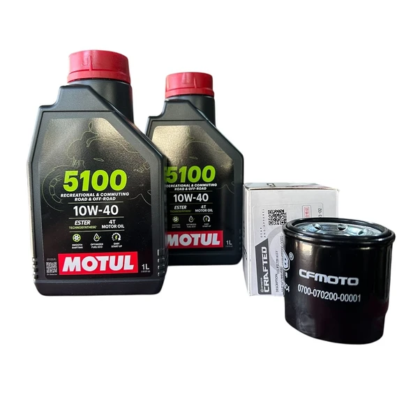 CF Moto SR 450 Yağ-Yağ Filtresi Bakım Seti Motul ürün görseli 1
