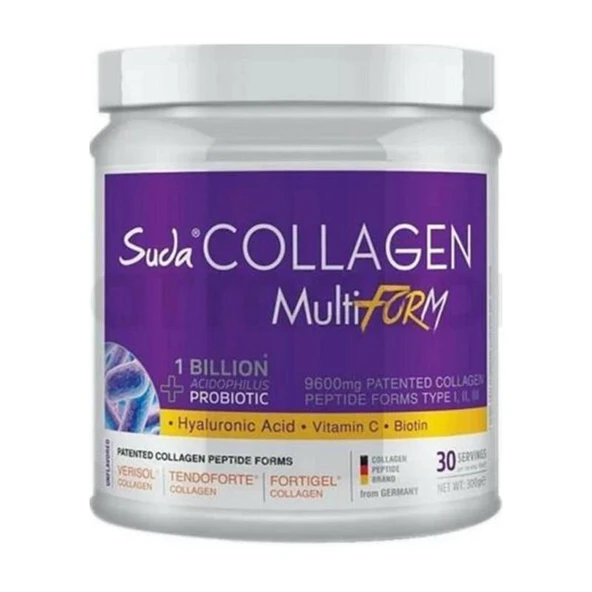 Suda Collagen + Probiyotik Aromasız Takviye Edici Gıda 300 g ürün görseli 1
