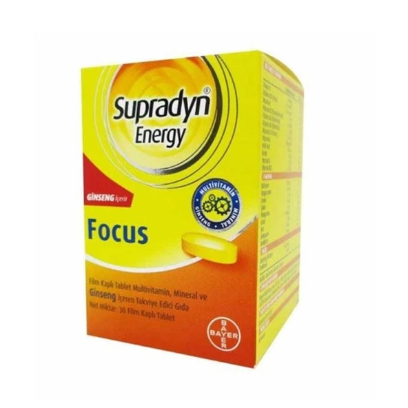 Supradyn Energy Focus 30 Film Kaplı Tablet ürün görseli 1