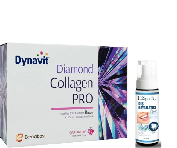 Eczacıbaşı Dynavit Diamond Collagen PRO 30 Saşe- Diş Beyazlatıcı Köpük Hediye ürün görseli 1