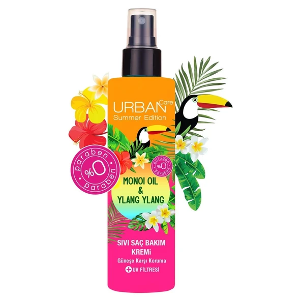 Urban Care Monoi Oil & Ylang Ylang Güneş Sonrası Koruyucu Sıvı Saç Bakım Kremi 200 ml ürün görseli 1