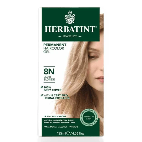 Herbatint Bitkisel Saç Boyası 8N Blond Clair ürün görseli 1