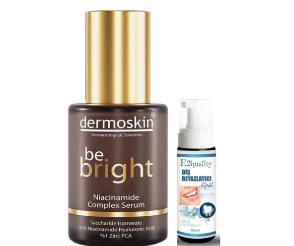 Dermoskin Be Bright Niacinamide Complex Serum 30 ml - Diş Beyazlatıcı Köpük Hediye ürün görseli 1
