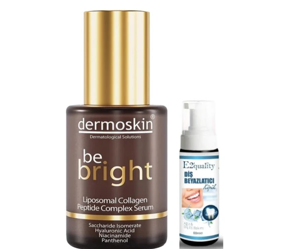 Dermoskin Be Bright Liposomal Collagen Peptide Complex Serum 30 ml- Diş Beyazlatıcı Köpük Hediye ürün görseli 1