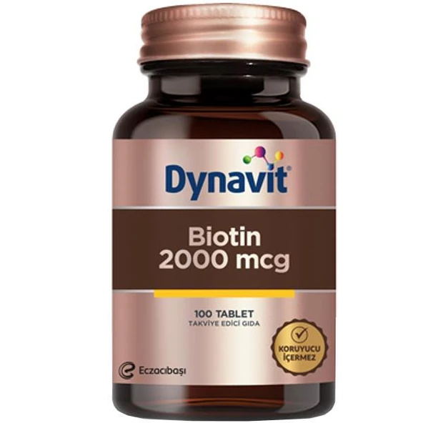 Dynavit Biotin 2000 Mcg 100 Tablet ürün görseli 1
