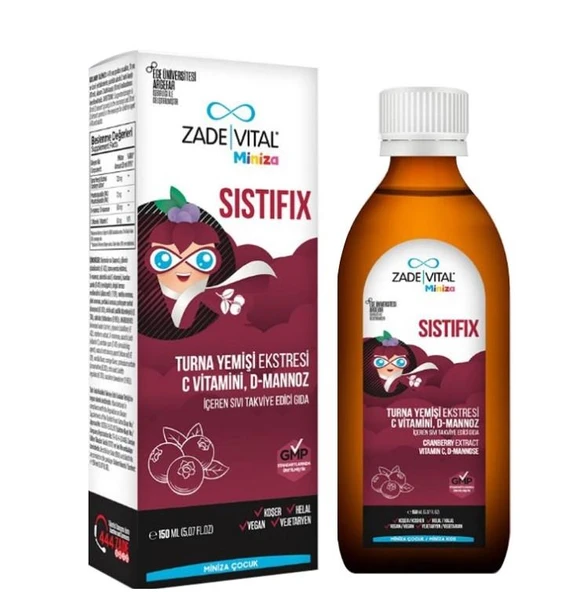 Zade Vital Miniza Sistifix Sıvı Takviye Edici Gıda 150 ml ürün görseli 1