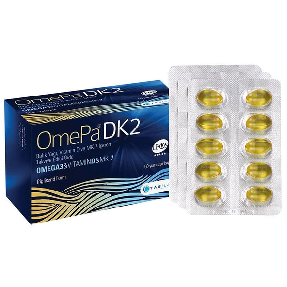 Omepa DK2 Omega 3 - Vitamin D - Menaq7 50 Yumuşak Kapsül ürün görseli 1