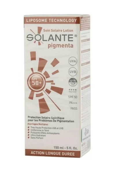 Solante  Koyu Lekelere Karşı Güneş Losyonu Spf 50+ 150 ml ürün görseli 1