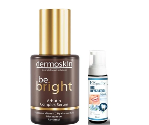 Dermoskin Be Bright Arbutin Complex Serum 30 ml- Diş Beyazlatıcı Köpük Hediye ürün görseli 1