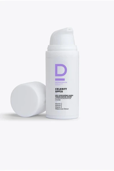 Koyu Renkli Lekelerin Renginin Beyazlaşmasını Sağlayan Celeritt SPF 25 Krem 30 ml. ürün görseli 1