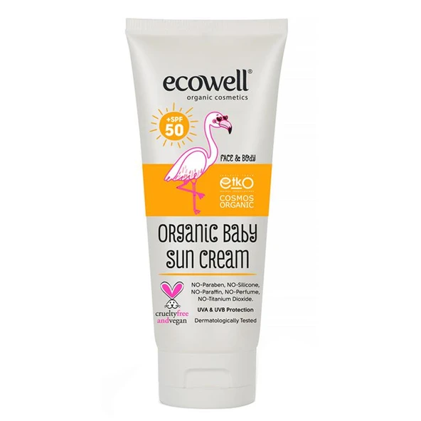 Ecowell Organik Bebek Güneş Kremi Spf 50 110 gr ürün görseli 1