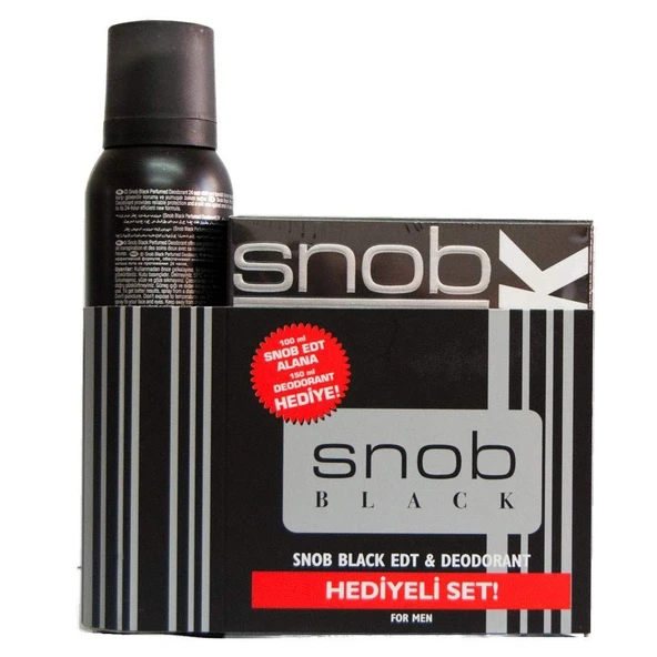 Black Edt 100 ml  Erkek Parfüm + 150 ml Deodorant Set ürün görseli 1