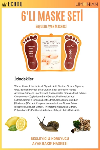 Soyulan Ayak Peeling Maskesi 6 Lı - Resim 2