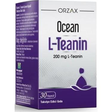 Orzax Ocean L-Teanin Takviye Edici Gıda 30 Kapsül ürün görseli 1