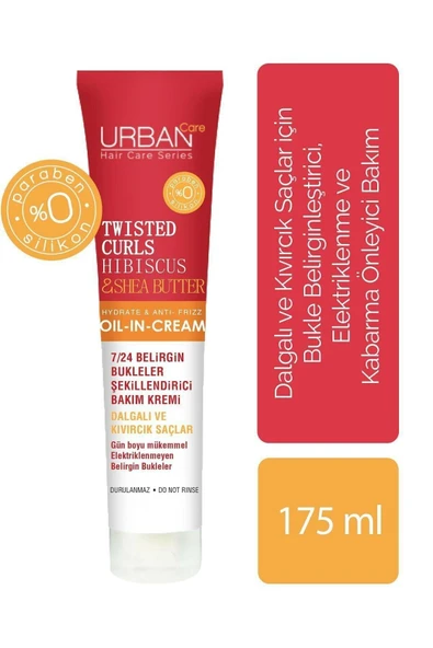 Urban Care Hibiscus Ve Shea Yağı Içeren Bukle Belirginleştiricii Durulanmayan Bakım Kremi 175 ml ürün görseli 1
