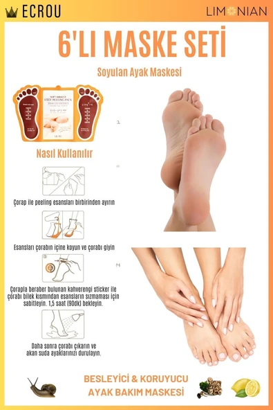 Soyulan Ayak Peeling Maskesi 6 Lı - Resim 6