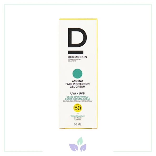Dermoskin Acne Mat Face Protection Gel Cream Spf 50 50 ML Güneş Kremi - Diş Beyazlatıcı Köpük Hediye ürün görseli 1
