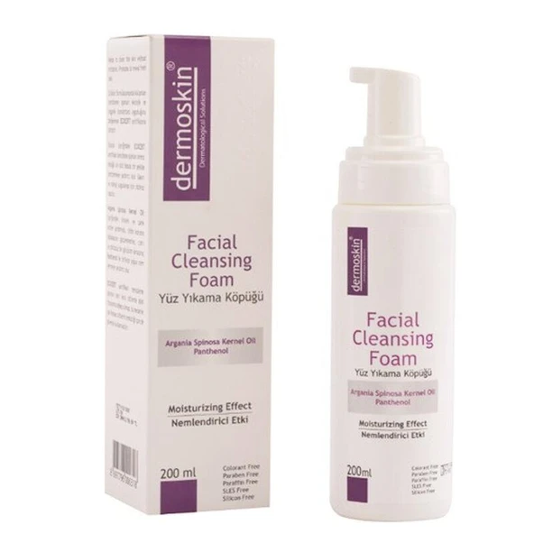 Dermoskin Facial Cleansing Foam 200 ML Temizleme Köpüğü - Diş Beyazlatıcı Köpük Hediye ürün görseli 1