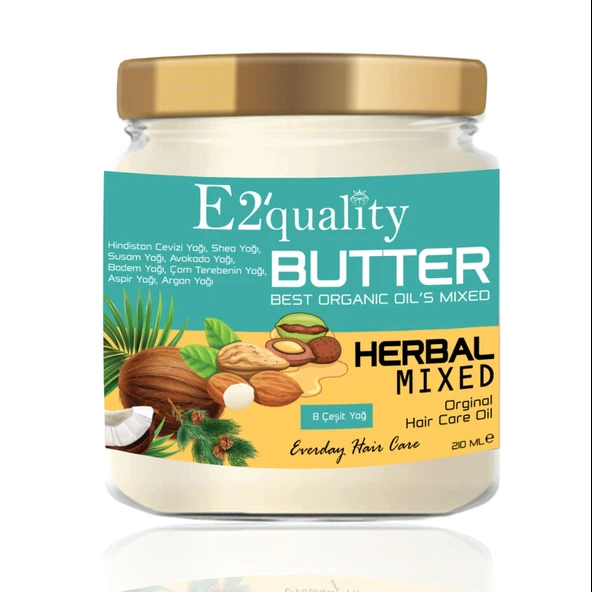 E2'quality Butter Saç Bakım Yağı 210 ml ürün görseli 1