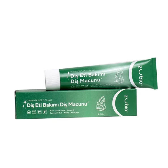 Zubio Organik Vegan Diş Eti Bakımı Diş Macunu 75 gr ürün görseli 1