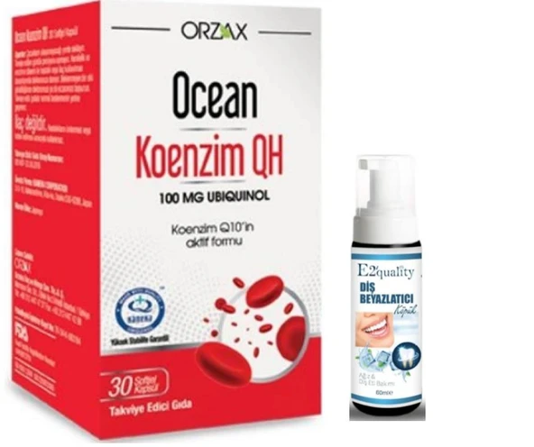 Orzax Ocean Koenzim QH 30 Kapsül - Diş Beyazlatıcı Köpük Hediye ürün görseli 1